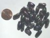 25 13mm Twisted Ovals - Metallic Purple AB
